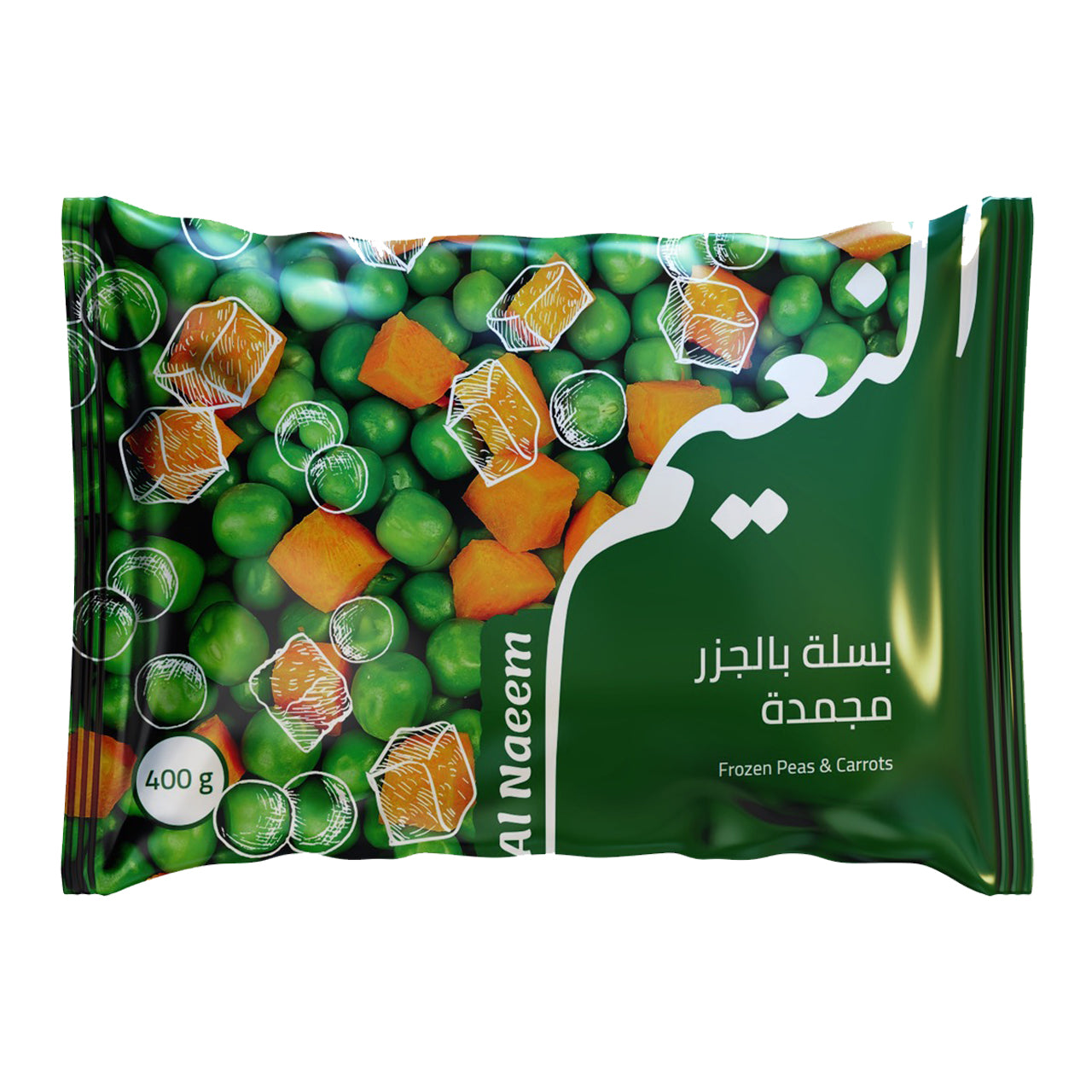 Al Naeem - 400g Frozen Green Peas & Carrots